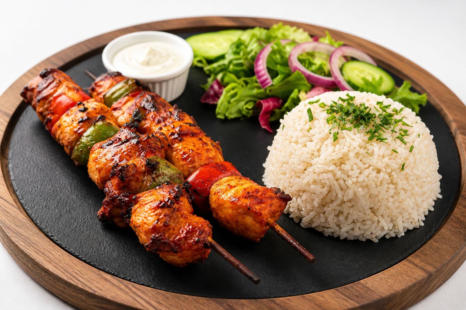 Succulent Chicken or Beef Seekh Kebab